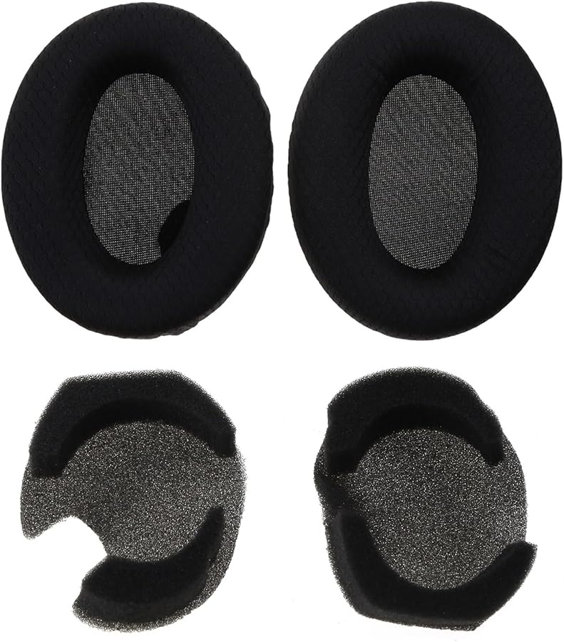 Replacement Ear Pads Cushion For Sony WH 1000XM4 Headphones Noise Cancelling Black - Image 3